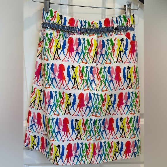 SOLD! Weekend MaxMara “Flutterflies” Collection Mini Cotton Skirt.Size: IT42 US6 - Picture 13 of 16